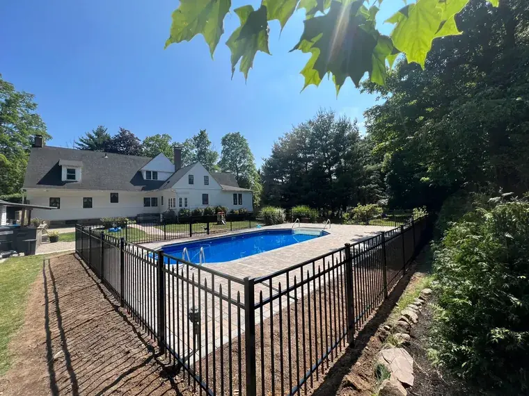 Pool Enclosure in Black Aluminum