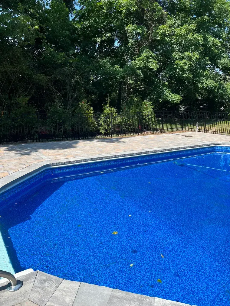 Pool Barrier on a Paver Deck