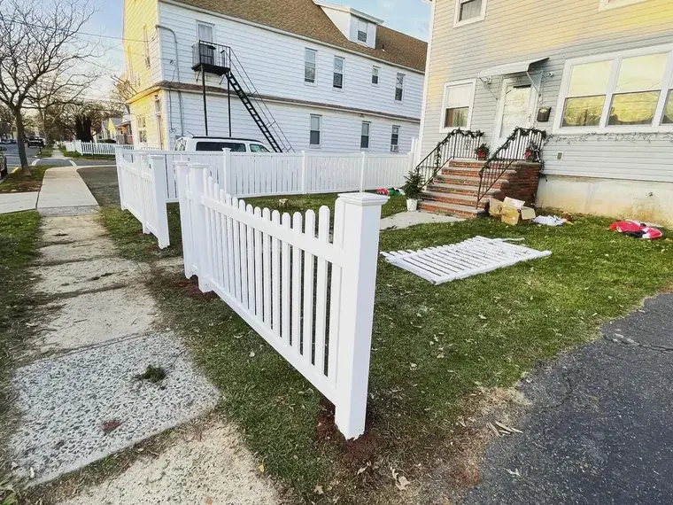 White Picket Fence and Front Steps